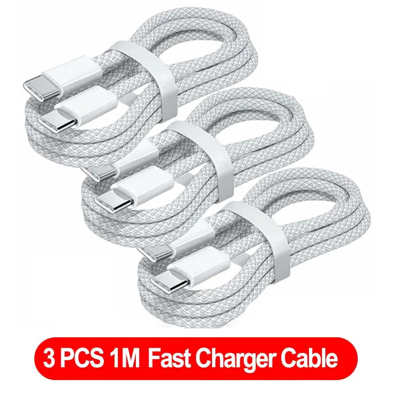 Triple the Cables. Zero the Hassle. — 3-Pack USB-C to USB-C 100W Fast Charging Cable | 1m, iPhone 16/15, Samsung, Xiaomi, Huawei
