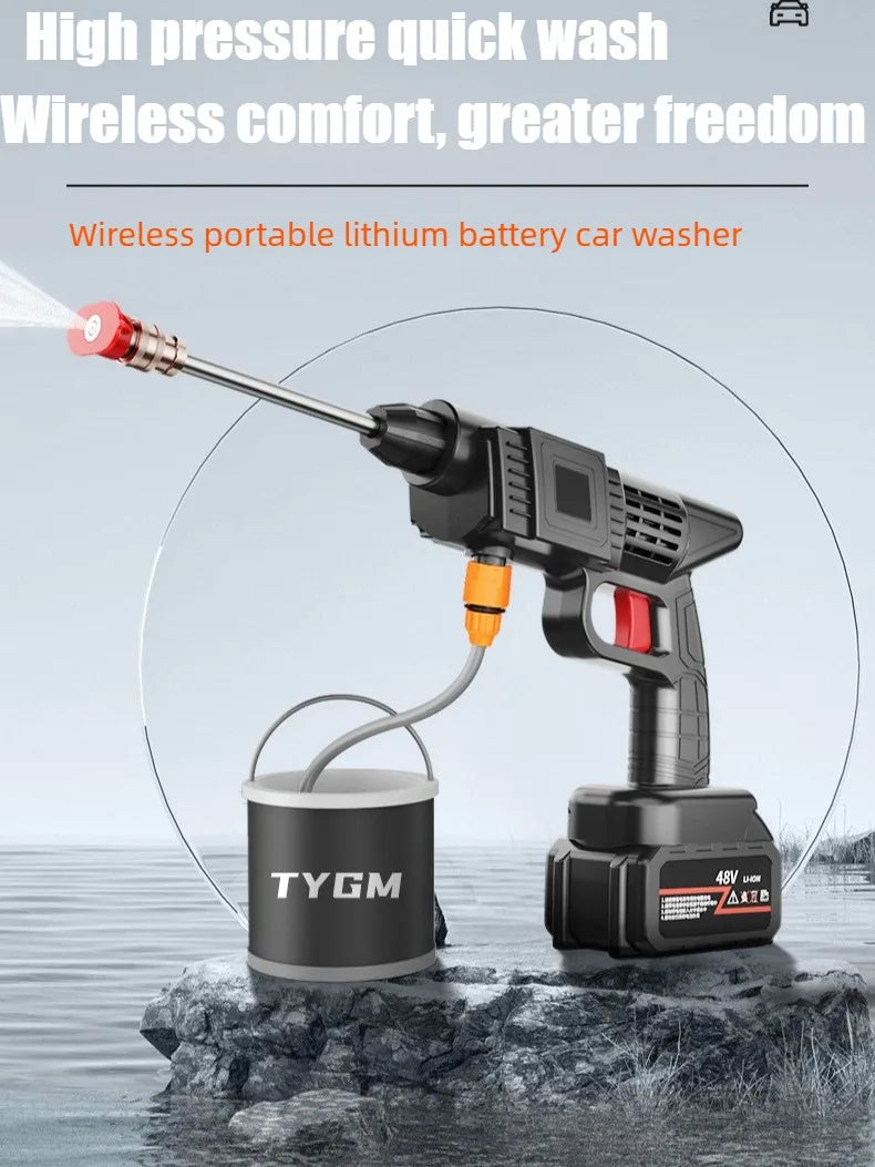 Cordless Pressure Washer – Self-Priming & Adjustable Spray