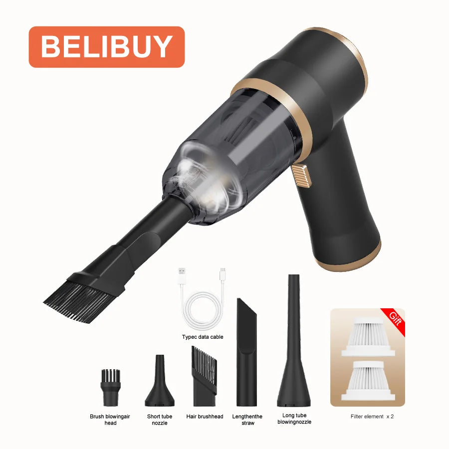 Wireless Portable Handheld Vacuum Cleaner — 7W Cordless Mini Vac for Car, Carpet, Sofa & Keyboard