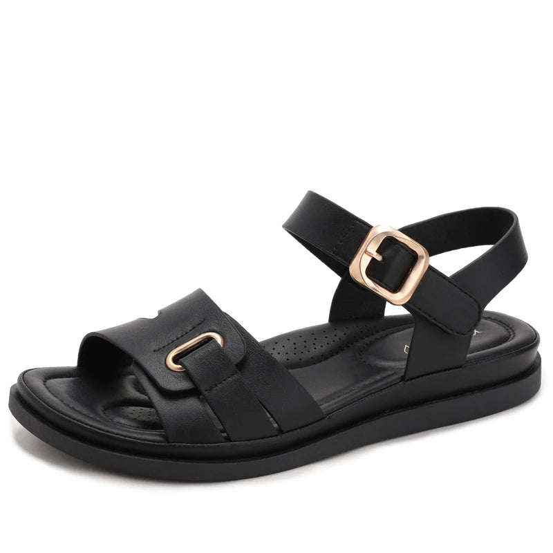 Women's Thick-Sole Summer Sandals – Non-Slip Soft Sole Beach Shoes