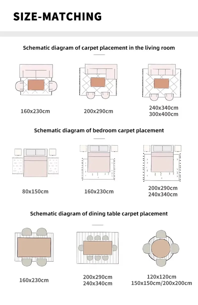 Plush Area Rug – Luxury Soft Carpet for Living Room, Bedroom & Dining Room