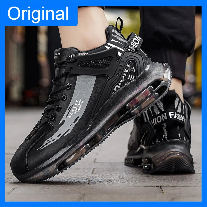 Men's Thick Sole Non-Slip Outdoor Jogging Shoes – Breathable Leisure Sneakers