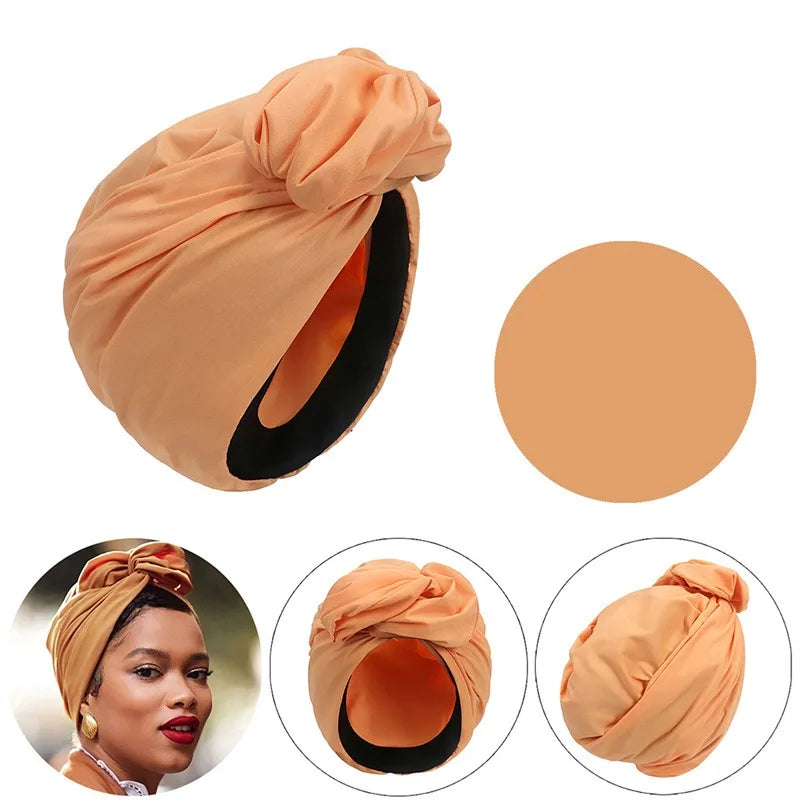 French Vintage Turban Hat & Headwrap | Women's Bandana Headscarf Bonnet