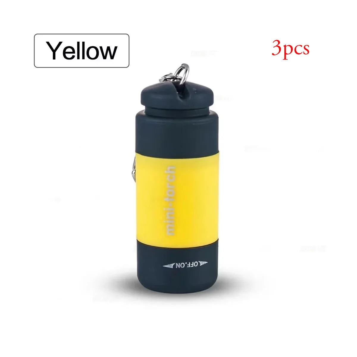 USB Mini Keychain Flashlight – Rechargeable EDC Torch, Waterproof, 16 Colors, Pocket-Sized LED Light