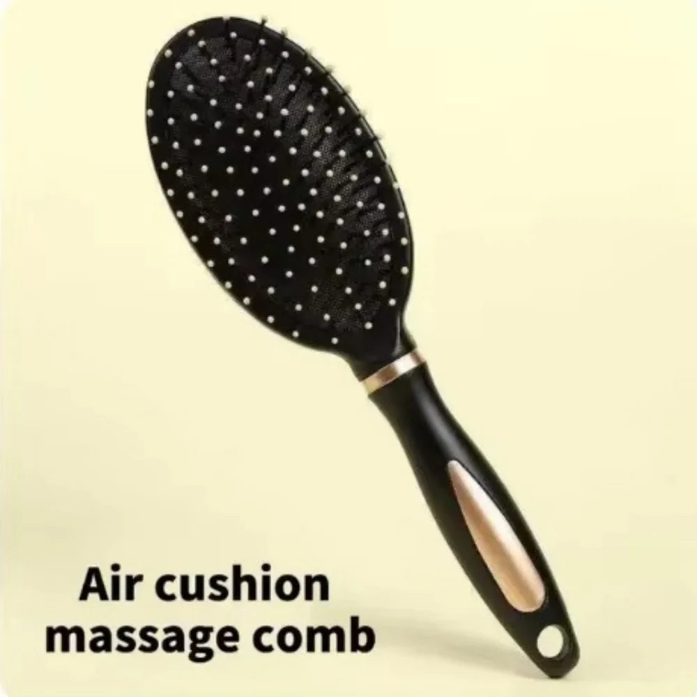 Air Cushion Hairbrush – Soft Nylon Bristle Scalp Massage Detangler for Wet & Dry Hair
