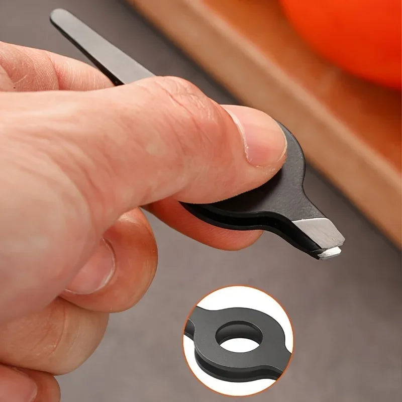 Slant Tip Eyebrow Hair Remover Tweezer — Hollow Handle