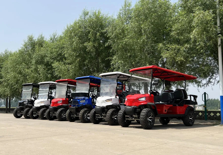 Supreme Luxury Electric Golf Cart — 4WD Off-Road 2/4/6 Seater, 48V–72V, 4–7.5kW