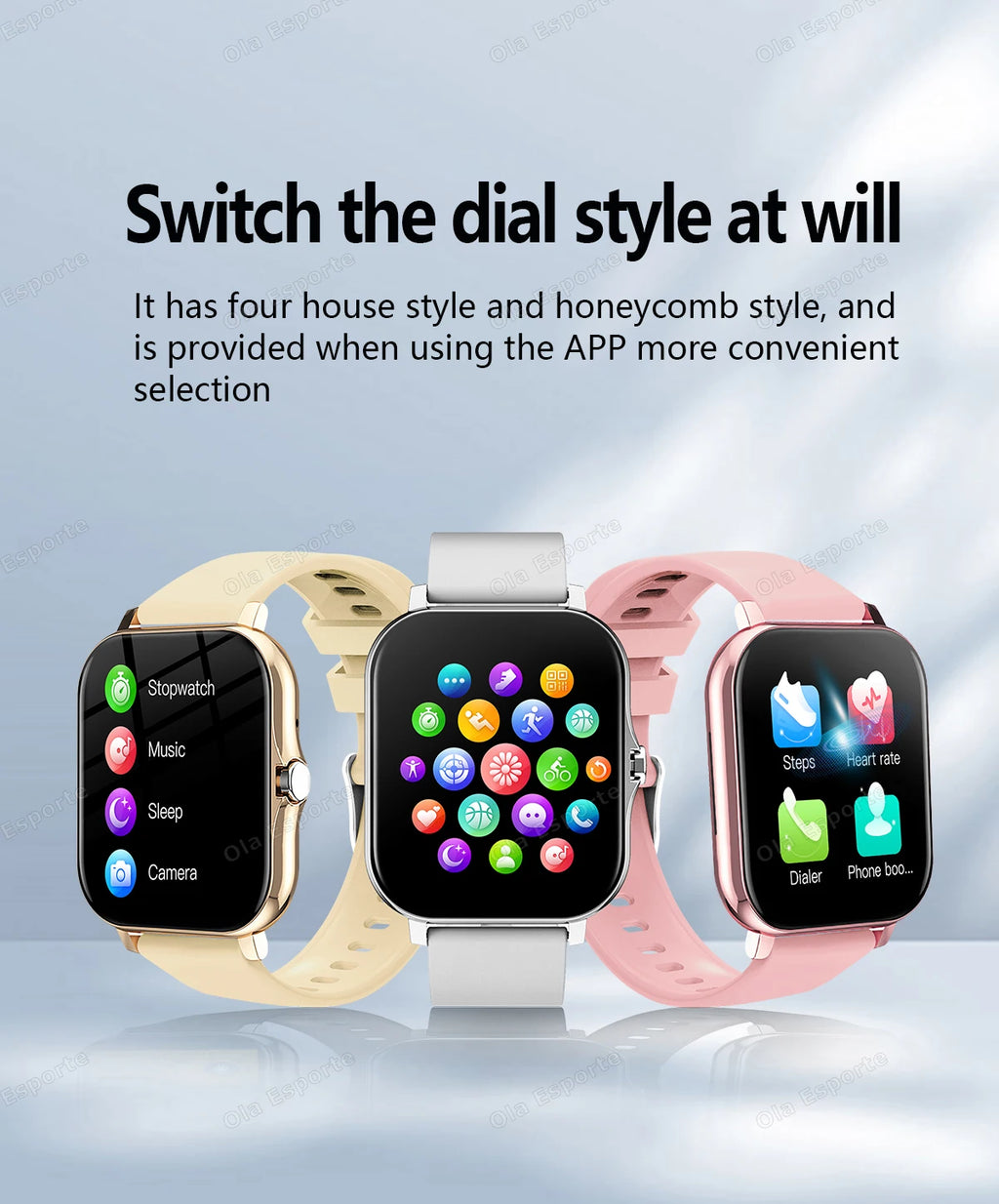 Smart Watch 2.01" HD Display | Answer Calls Sport Modes DIY Dial Weather Forecast Smartwatch