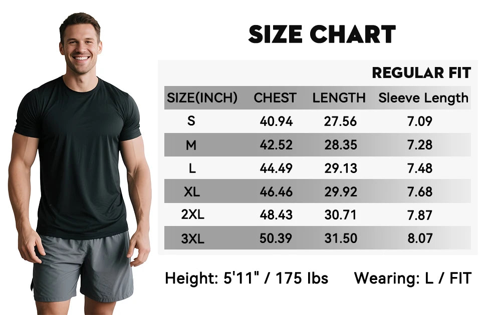 Men's 5-Pack Quick-Dry Short Sleeve Sport Shirts — Moisture-Wicking Training Tees