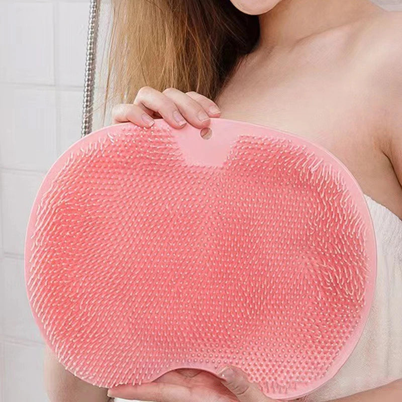 Exfoliating Shower Massage Mat – Non-Slip Bath Scrub Pad with Suction Cups for Foot & Body