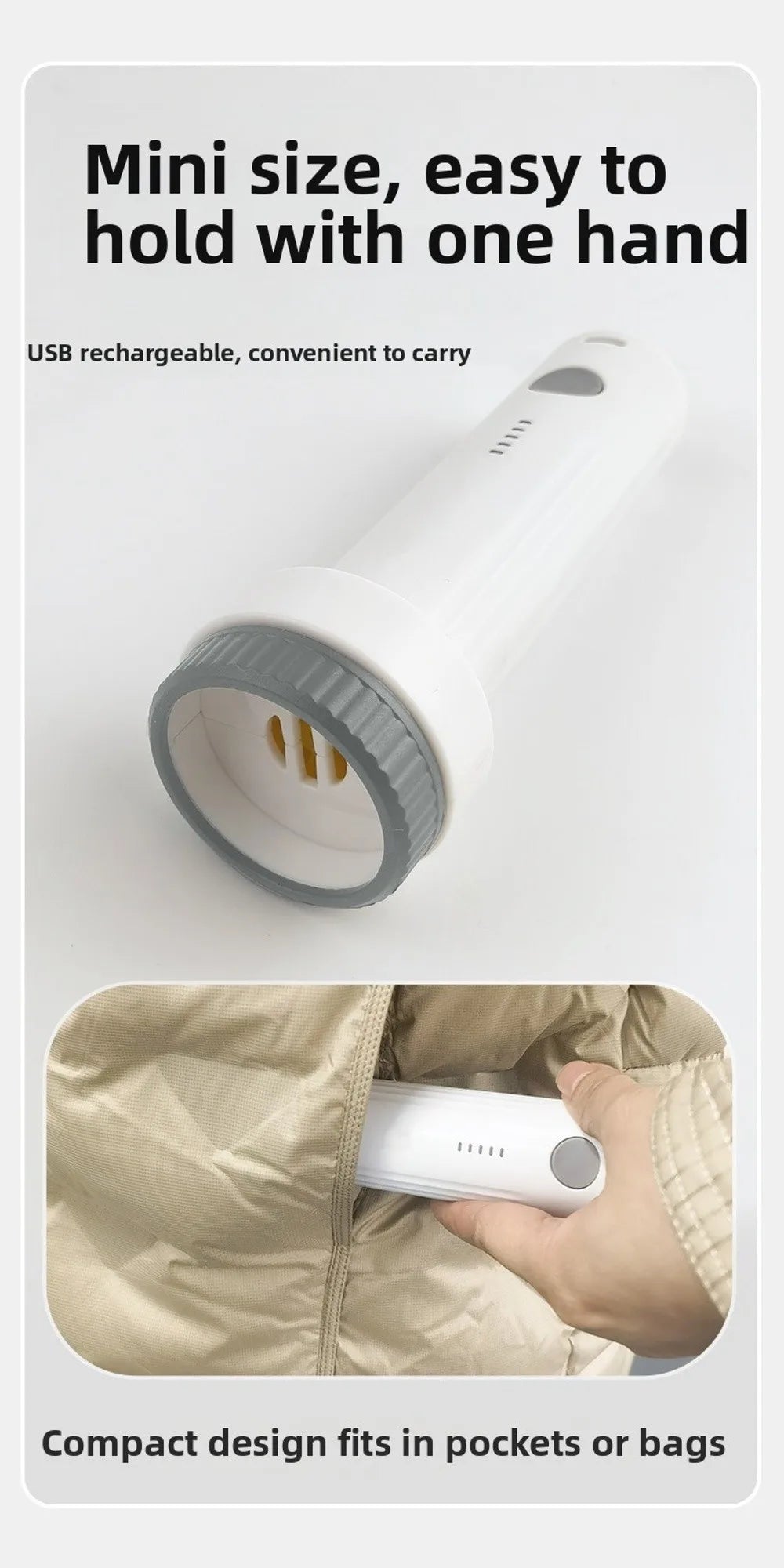 Rechargeable Electric Vacuum Pump – Portable Compression Bag Air Pump for Travel & Storage