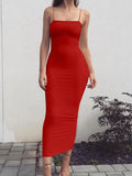Backless Sling Maxi Dress — High Elastic Sleeveless Club Suspender Dress