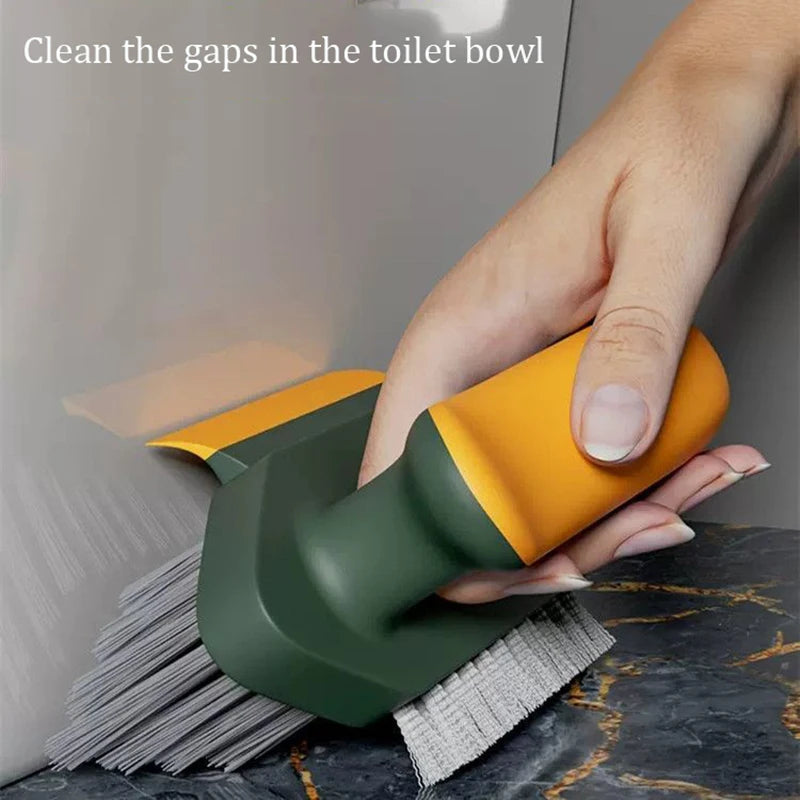 Crevice & Grout Cleaning Brush with Scraper – Deep Clean Floor, Tile, Bathroom & Toilet Seams, 2 Colors