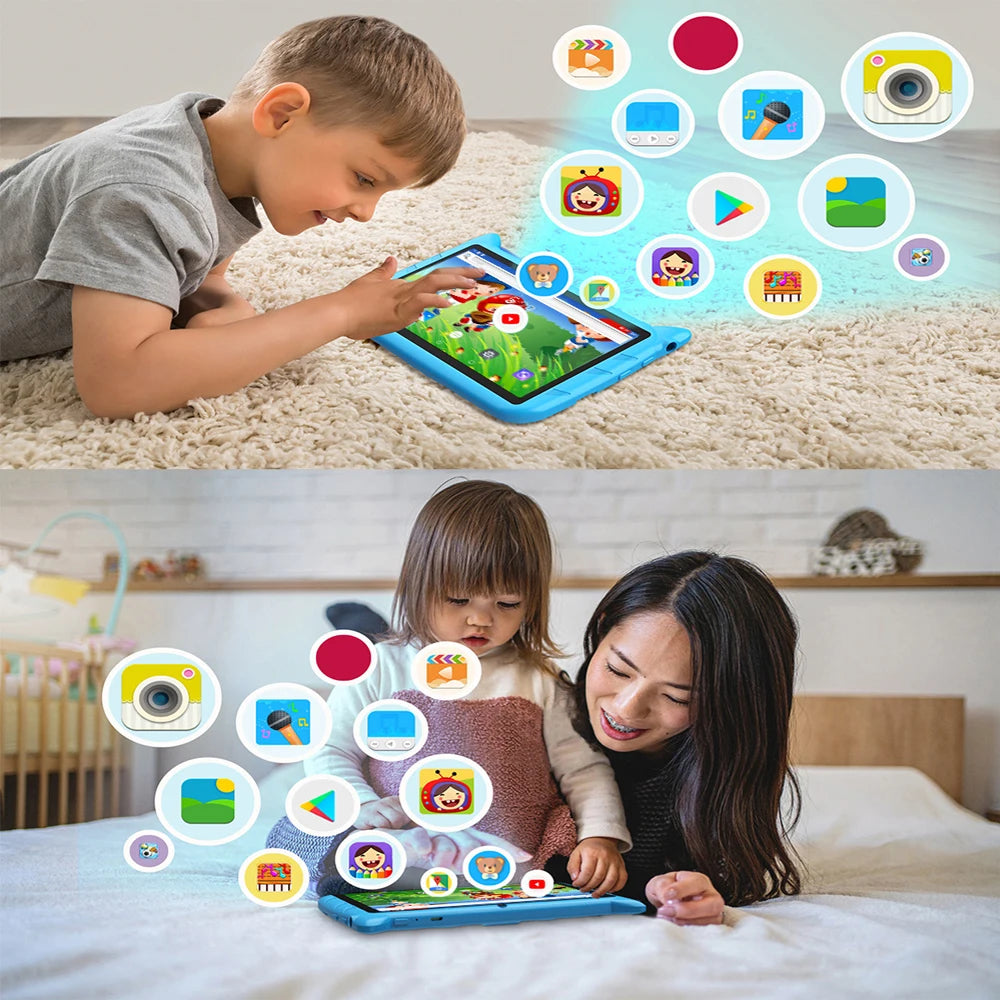 BDF 7" Kids Tablet – 4GB RAM, 64GB, Android 13, 5G Wi-Fi, Dual Camera