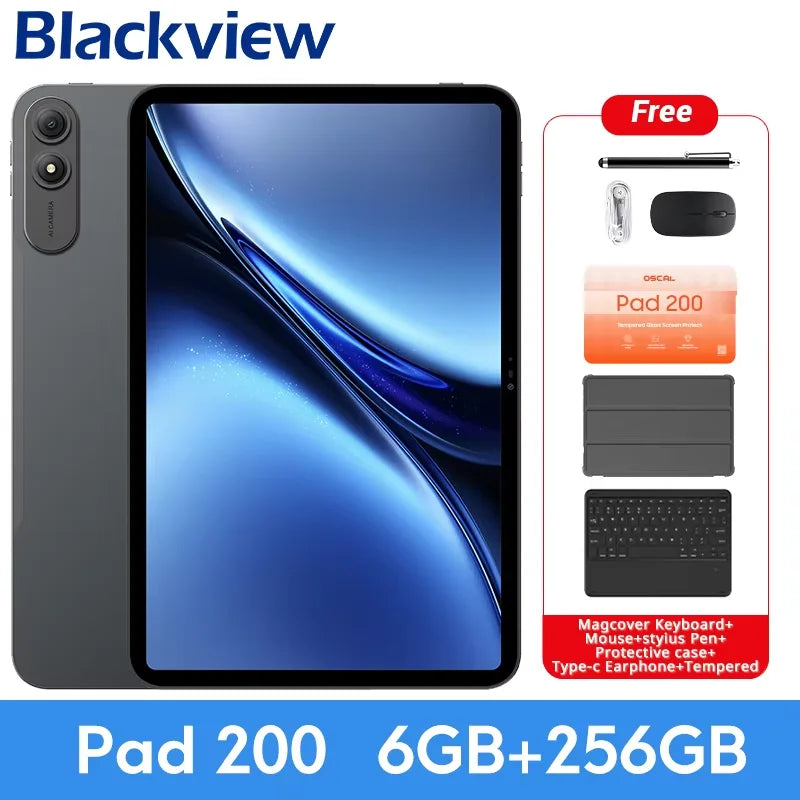 Blackview Oscal Pad 200 13.4" Android 16 Tablet – 6GB RAM, 256GB, 120Hz, 4G LTE