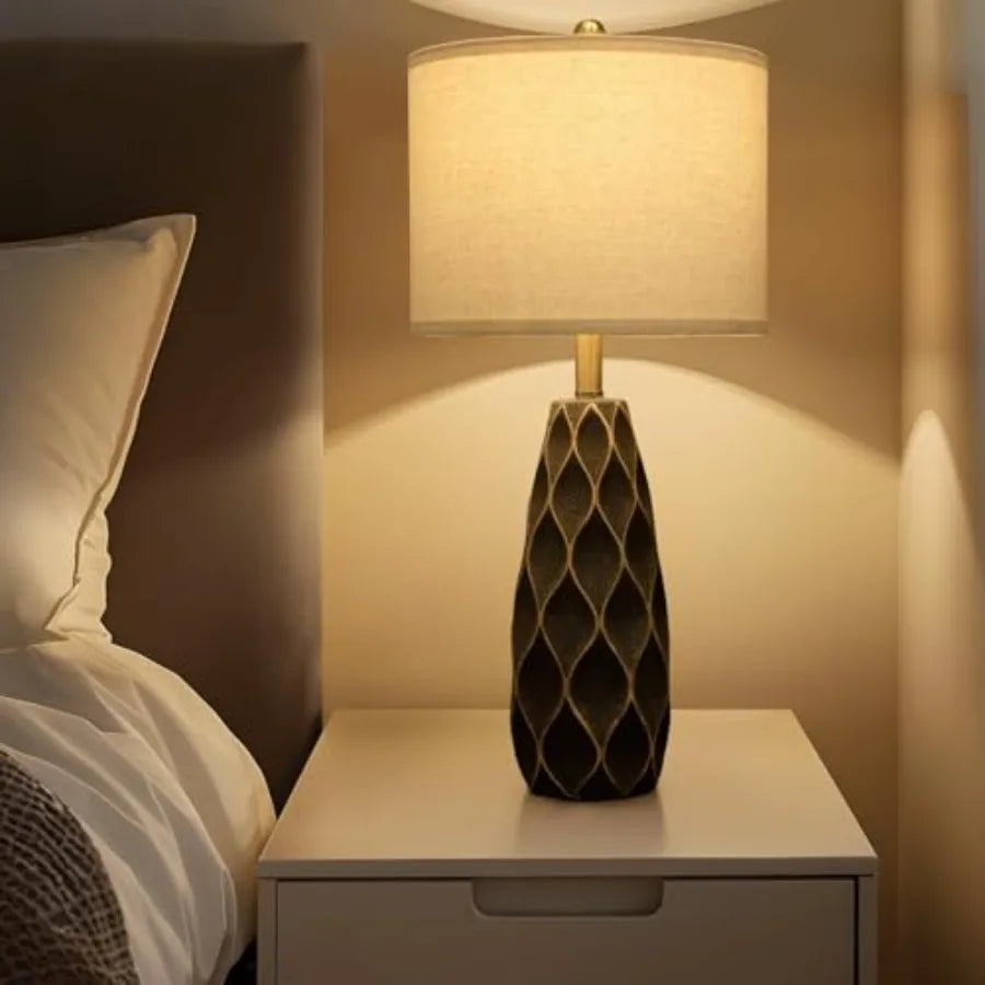 Table Lamps Set of 2 – 27.5-Inch Bedside Accent Pair