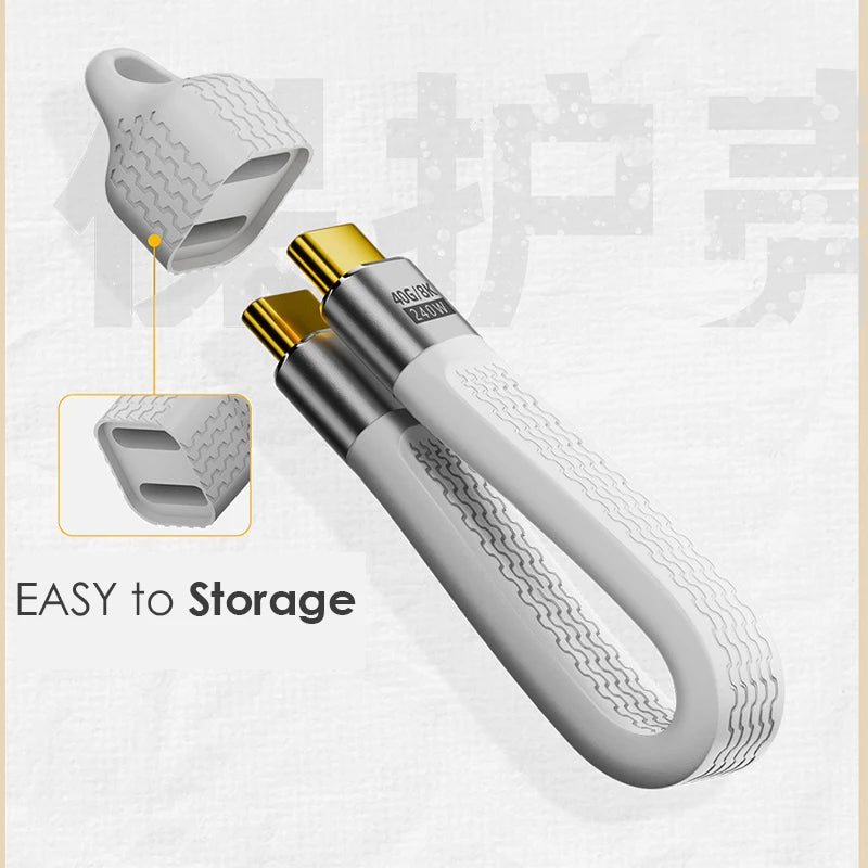 40Gbps USB4 Cable — 8K@60Hz Video, 240W Charging & Thunderbolt 4 Compatible