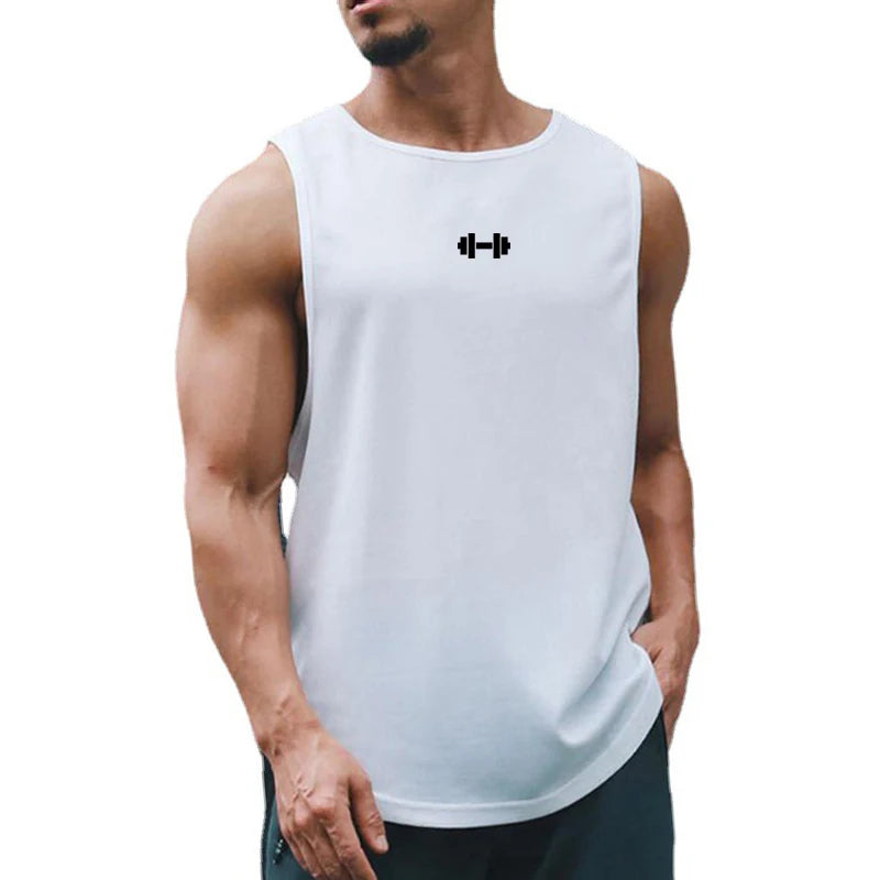 Men's Gym Tank Top Sleeveless Shirt — Athletic Training Vest