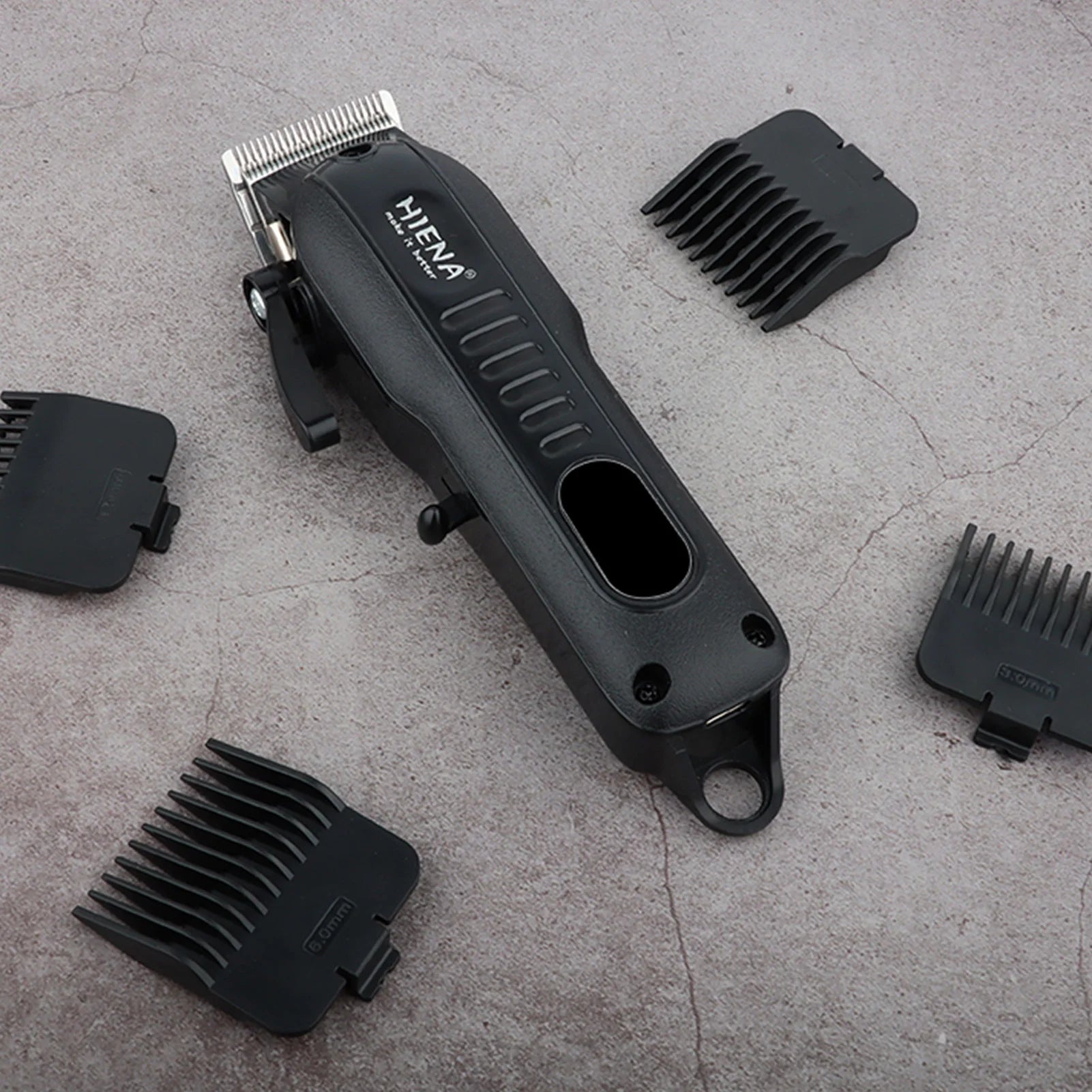 HYN-222 Professional Hair Clipper – Rechargeable, Stainless Steel Blade, 180-Min Battery, Washable Head