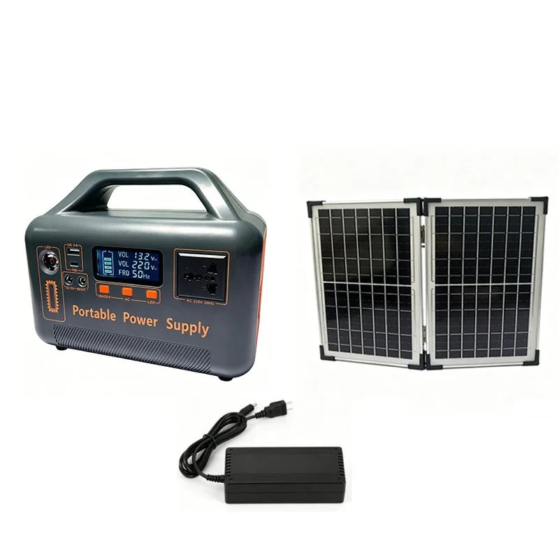 500W Portable Power Station — Multi-Output Solar Generator for Outdoor & Emergency Use