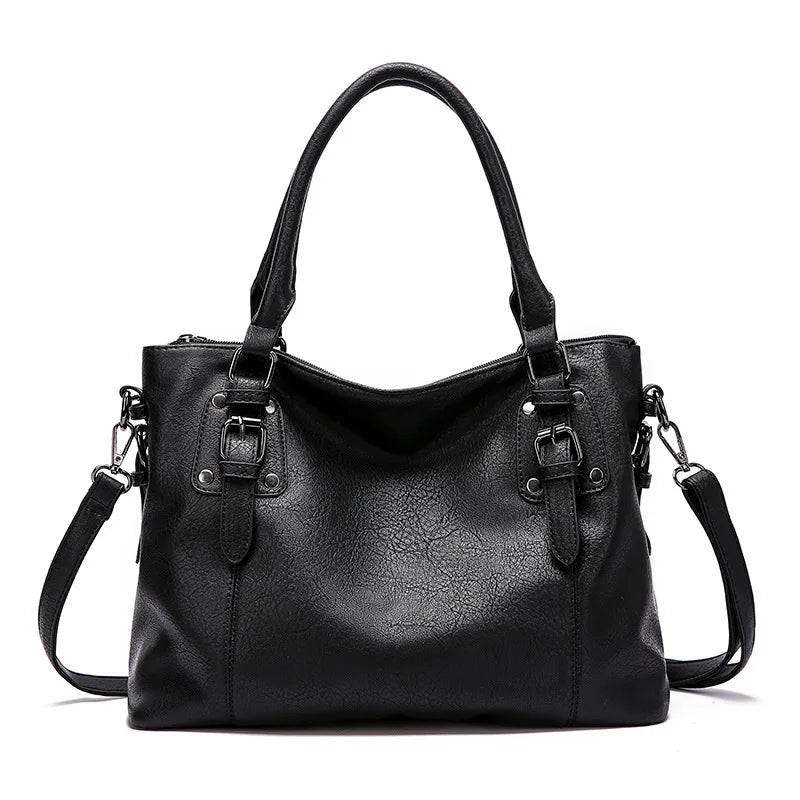 Vintage Patent Leather Pillow Shoulder Bag – Luxury Hobo Crossbody Handbag for Women
