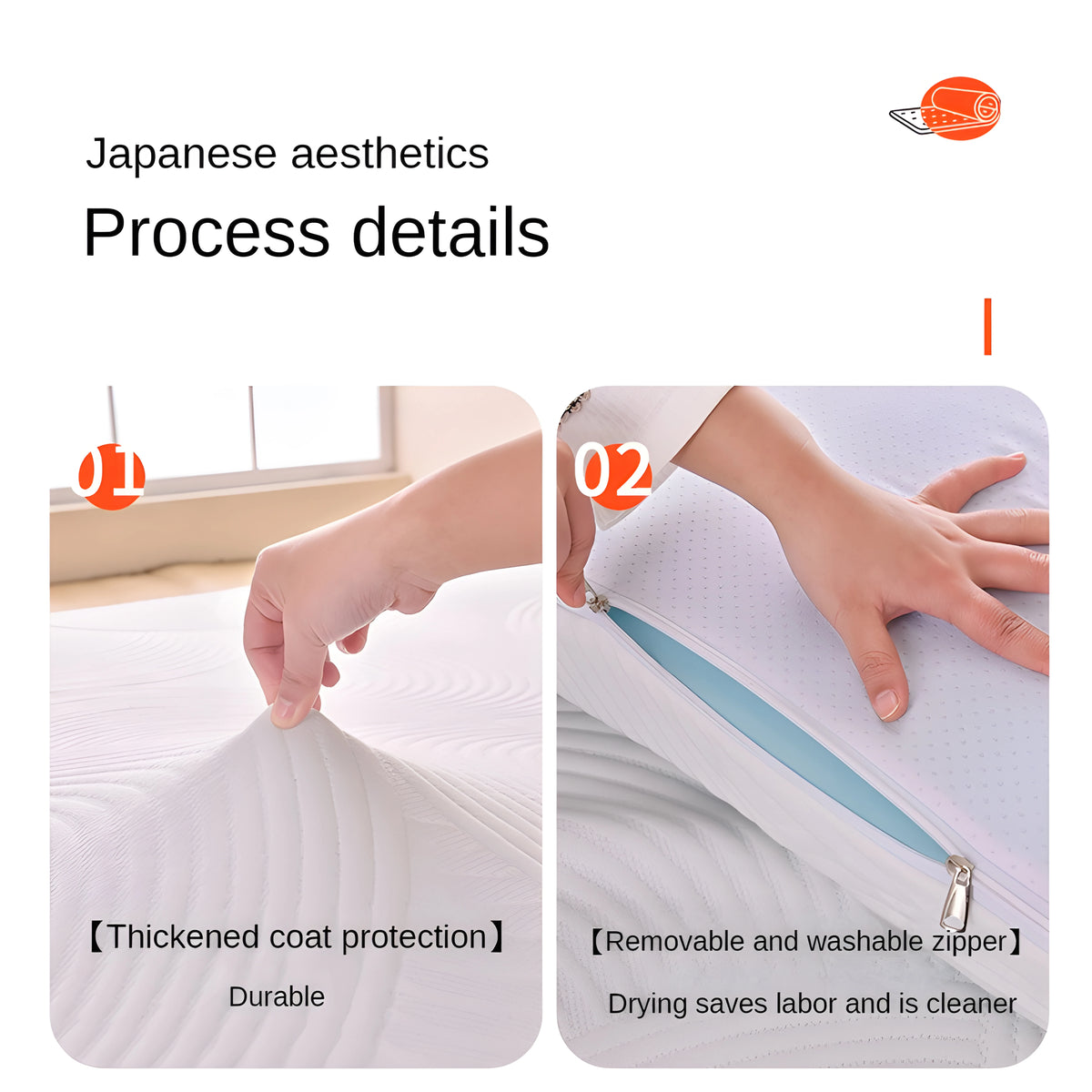 Cooling Gel Memory Foam Mattress Topper – 8cm Thick, Removable Cover, Pain Relief