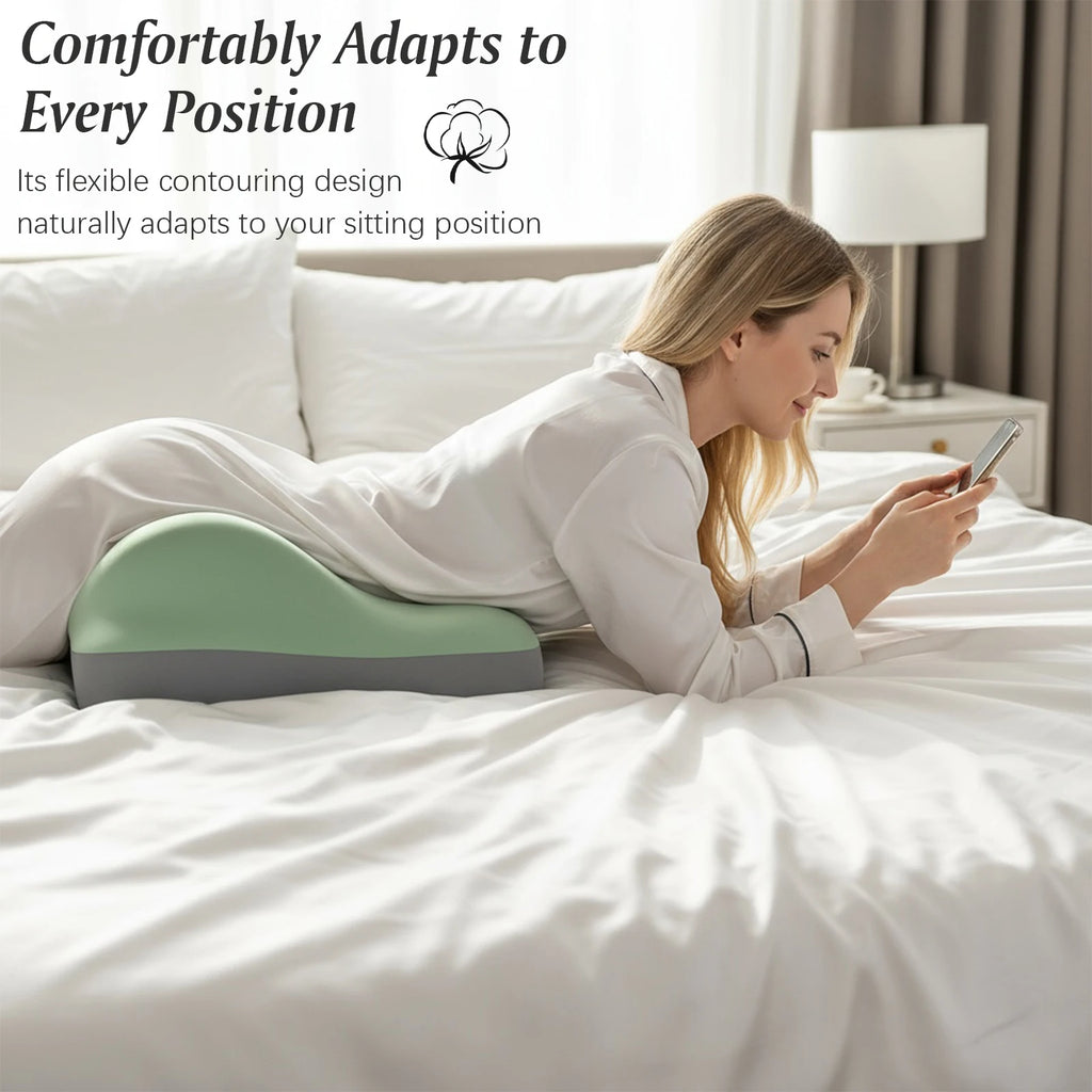 Ergonomic Wedge Bed Pillow — Memory Foam Support for Back, Neck & Waist Pain Relief