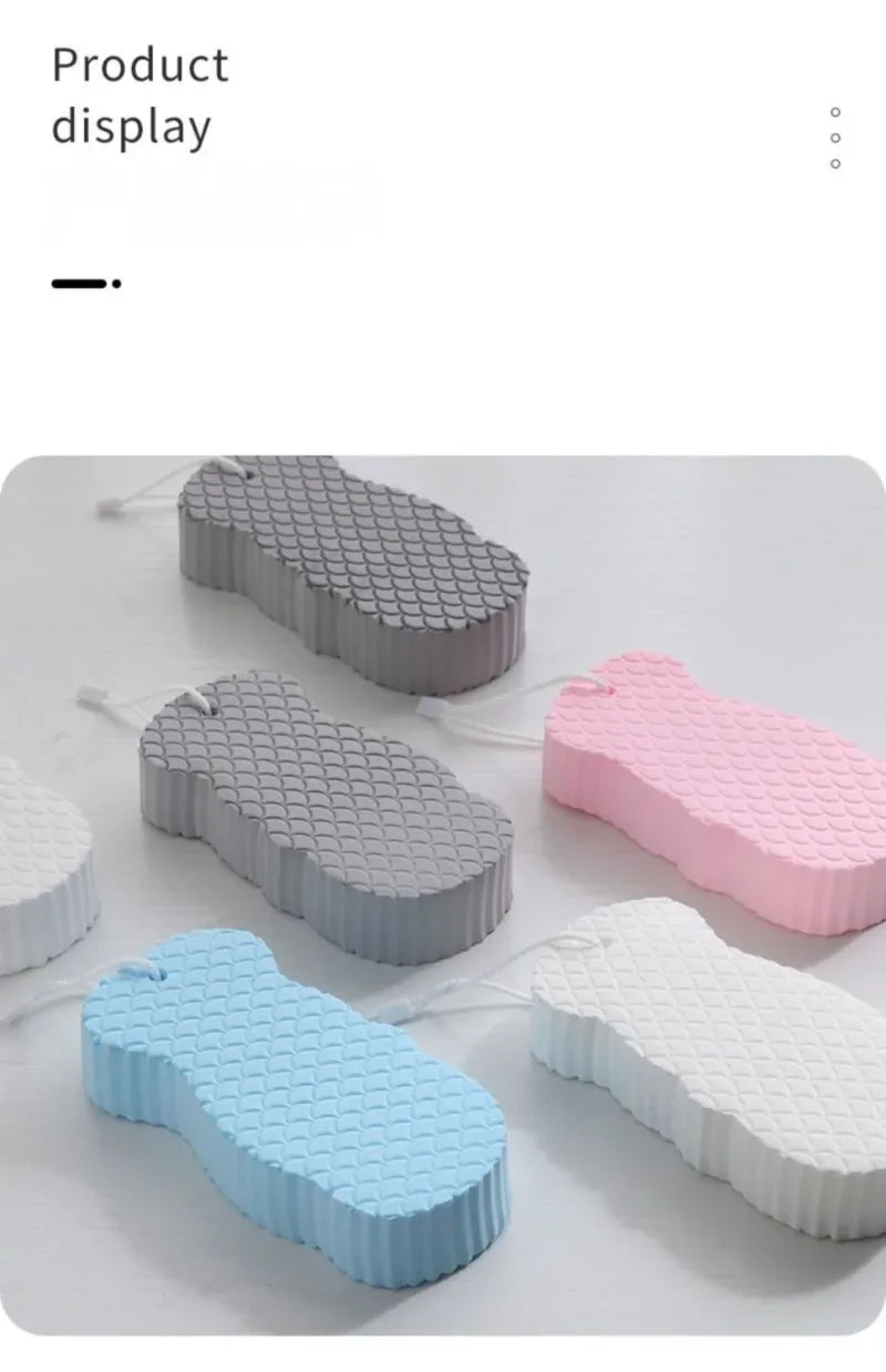 Soft Sponge Body Scrubber for Baby & Adults – Exfoliating Bath Scrub Sponge & Dead Skin Remover