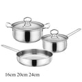 Stainless Steel Cookware Set – Soup Pot & Milk Pan
