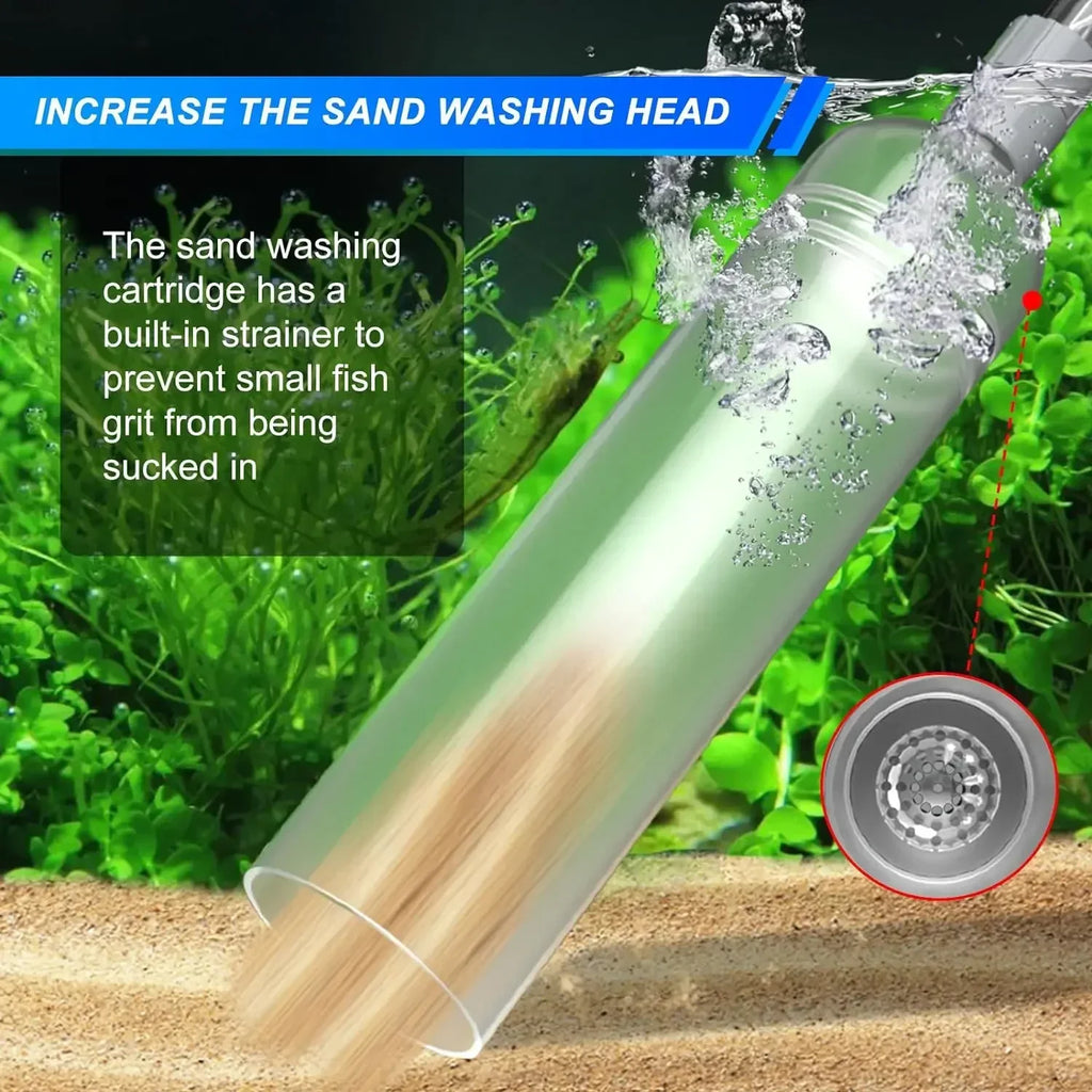 Aquarium Siphon Vacuum Cleaner Tool Set – Fish Tank Gravel & Sand Cleaning with Extension Tube