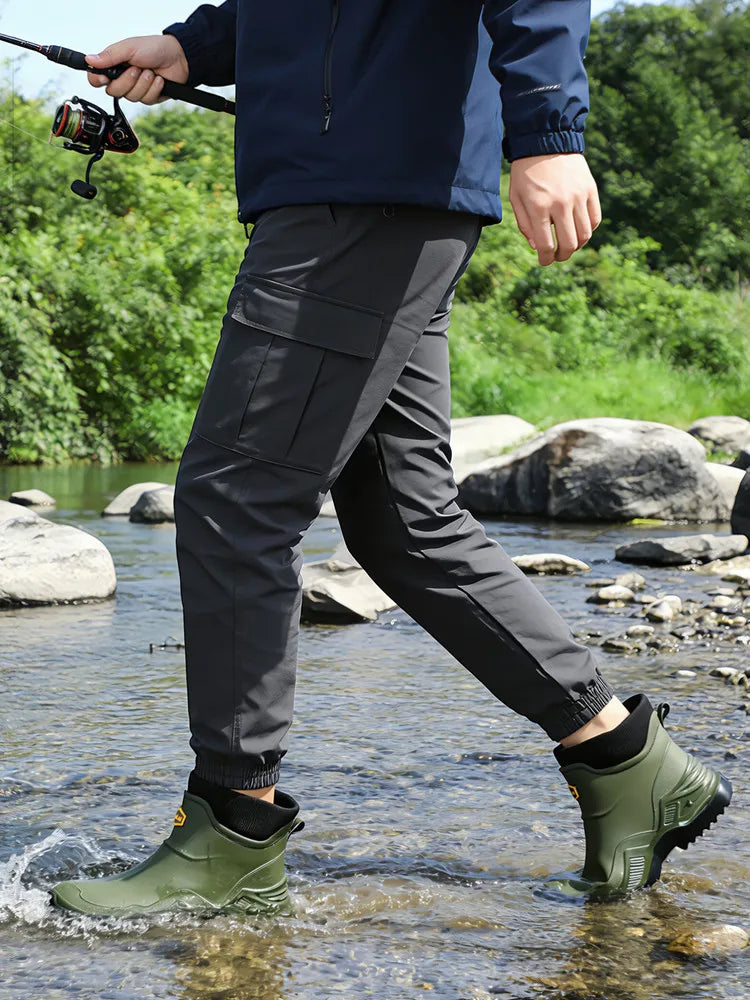 Men's Plush-Lined EVA Rain Boots