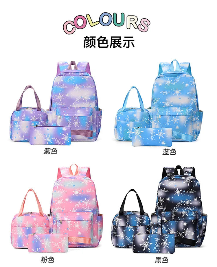 KPop Demon Hunter 3-Piece Backpack Set – School Bag, Shoulder Bag & Clutch