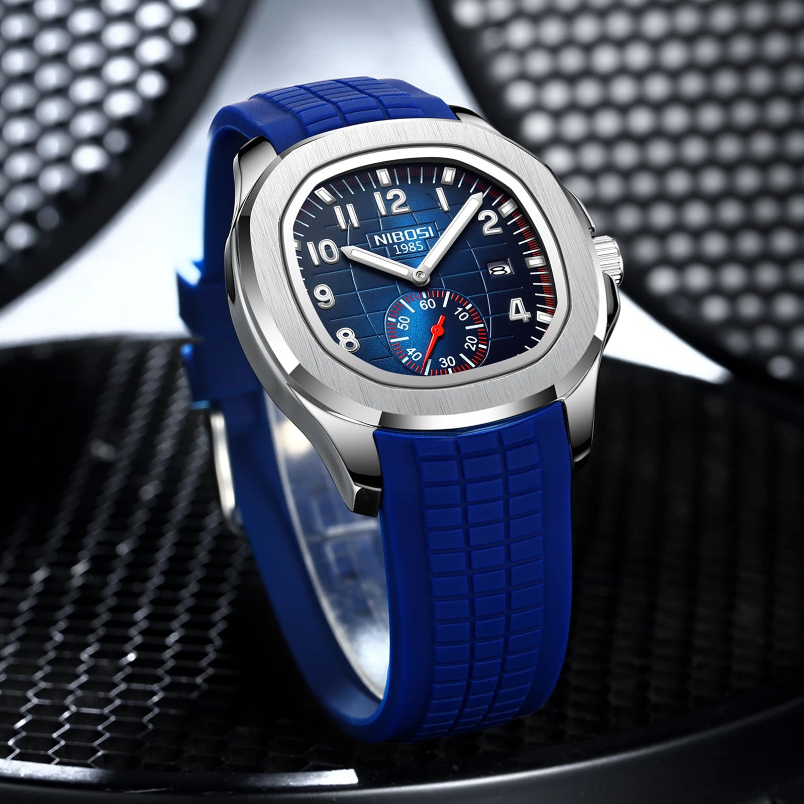 NIBOSI Men's AQUANAUT Sport Quartz Watch | Luxury Auto Date Luminous Waterproof Wristwatch