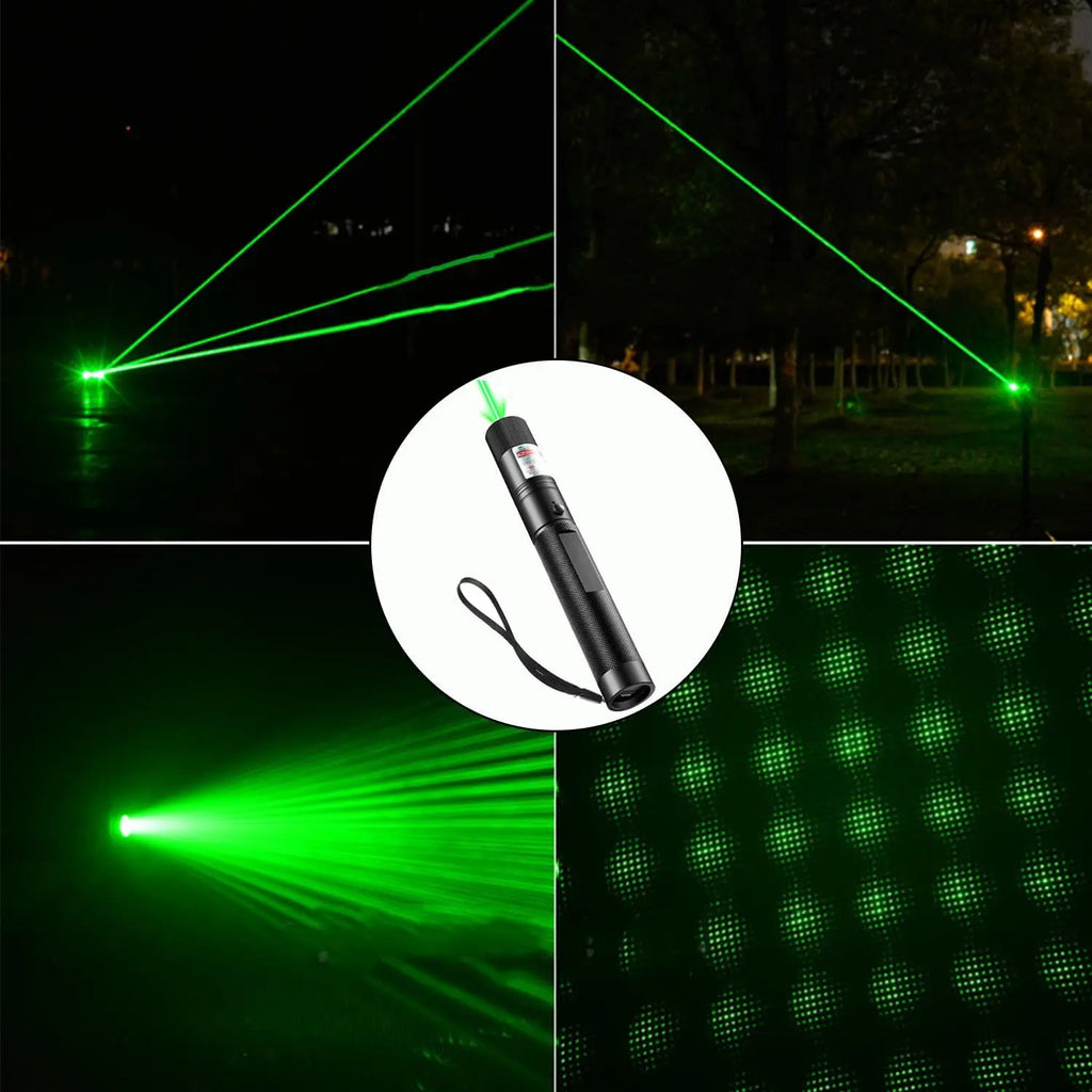 Mini Cat Laser Pointer Keychain – LED Flashlight & Green Light Pet Toy