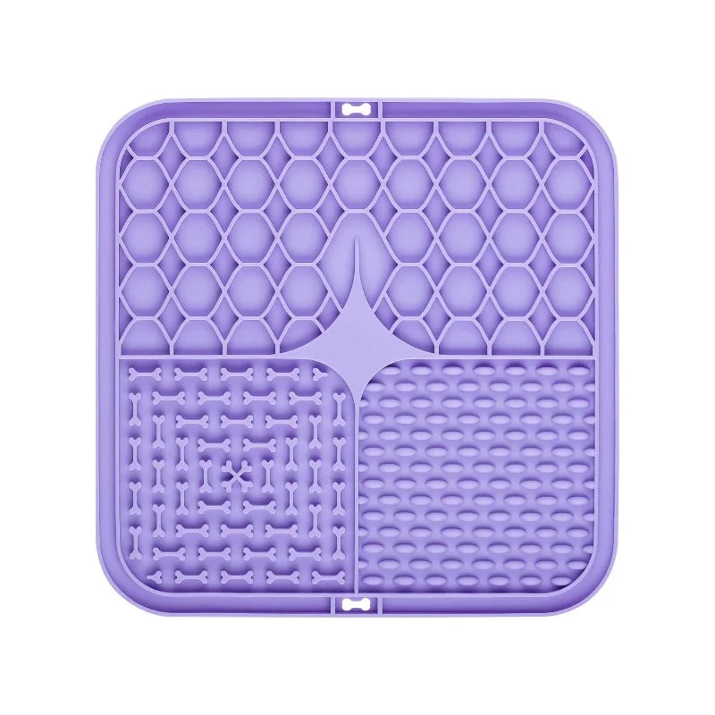 Silicone Slow Feeder Lick Mat with Suction Cup