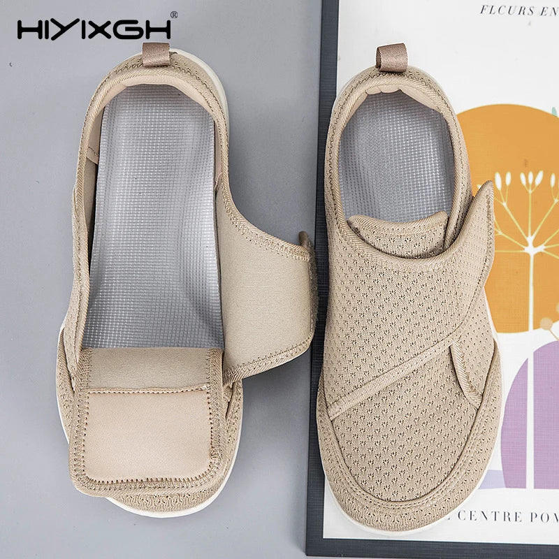 Adjustable Open-Toe Diabetic Shoes for Elderly