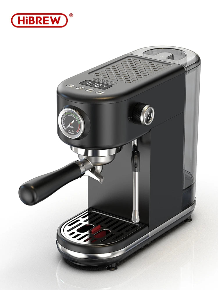 Barista-Level Espresso at Home — HiBREW H10B 20-Bar Semi-Automatic Espresso Machine | Temperature Control, Hot & Cold, Slim Design