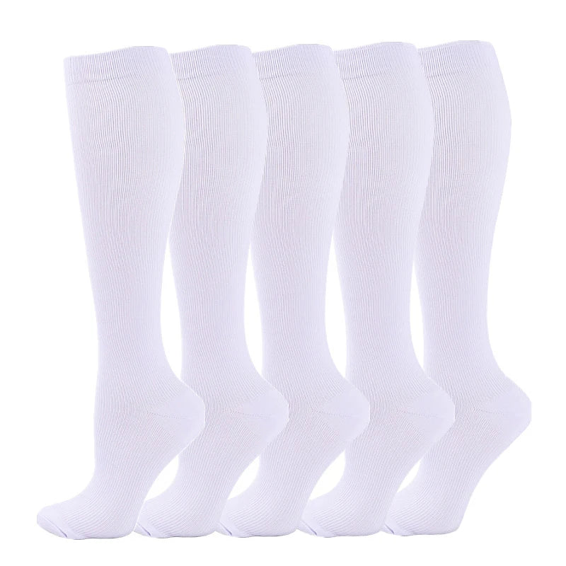 Women's Medical Compression Socks 20-30mmHg – 5 Pairs Varicose Veins, Diabetes, Nurse & Sports Running