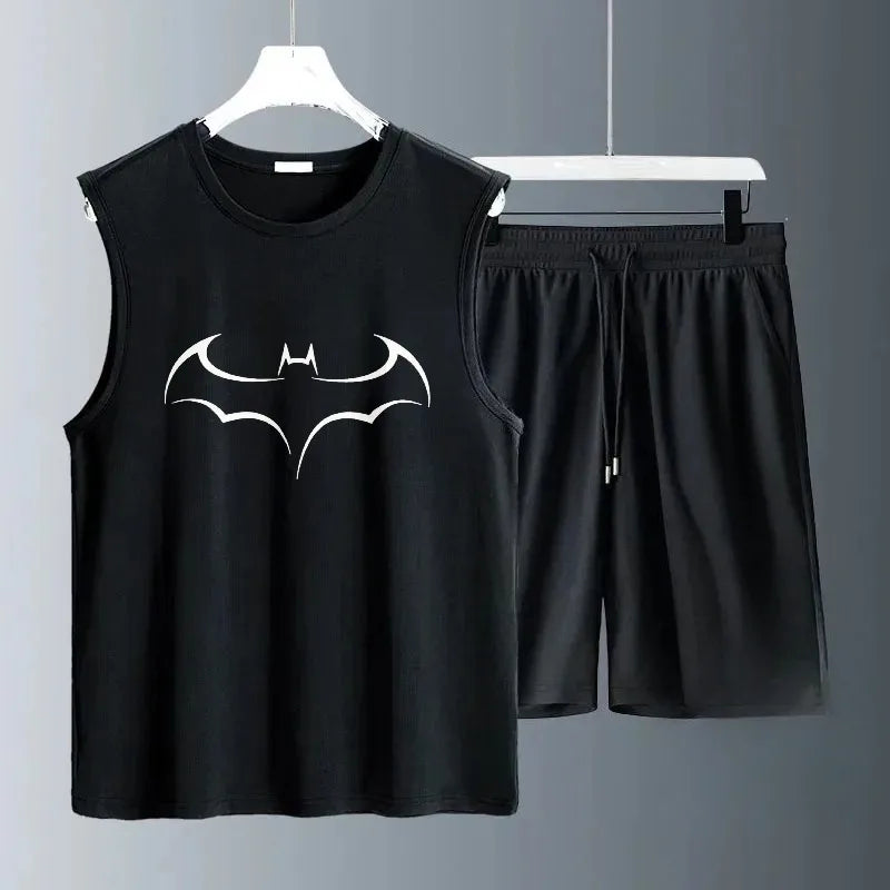 Men's 2-Piece Basketball Suit – Breathable Athletic Shorts & Tee Set