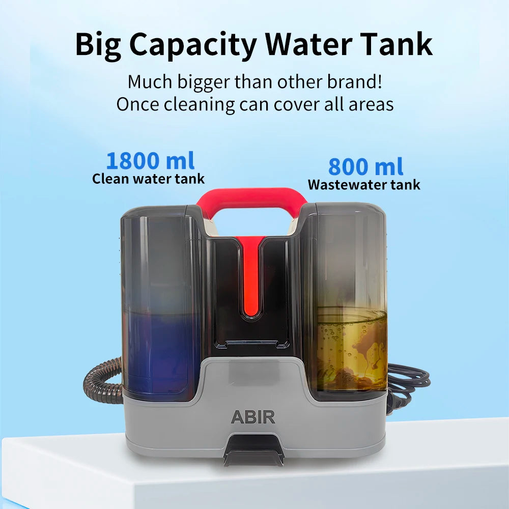 ABIR G80 Handheld Carpet Cleaner — 150000Pa Wet & Dry Vacuum for Home, Sofa, Window, Car, Pet & Upholstery Spot Cleaning