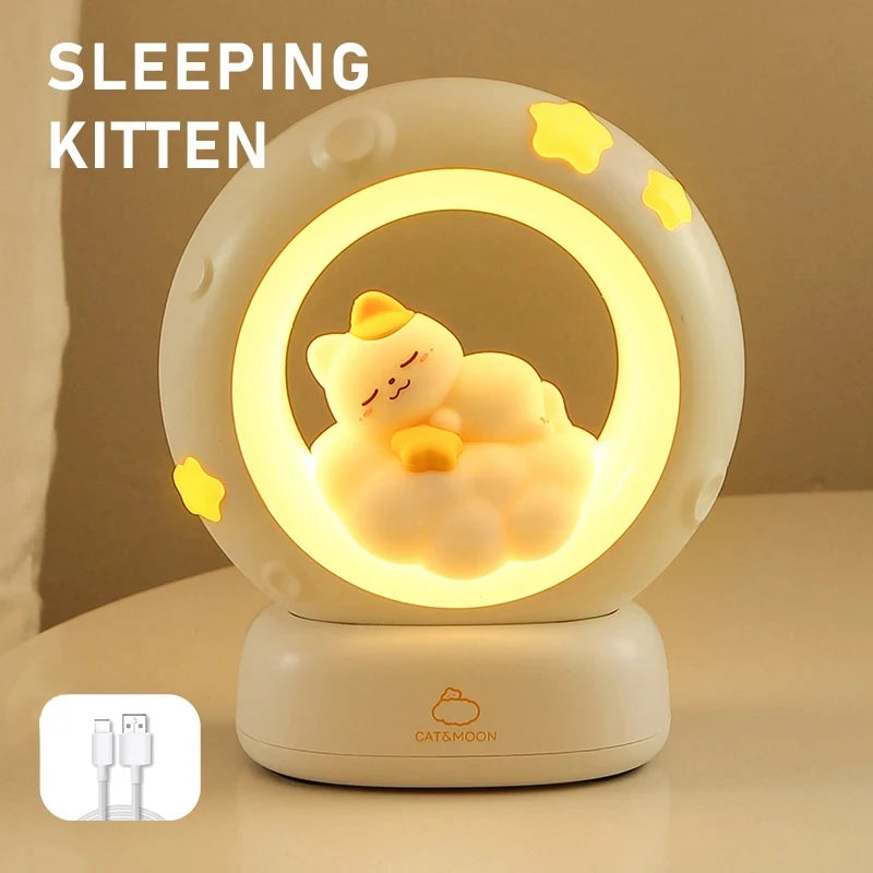 Animal Touch Night Light – Cat, Panda & Rabbit
