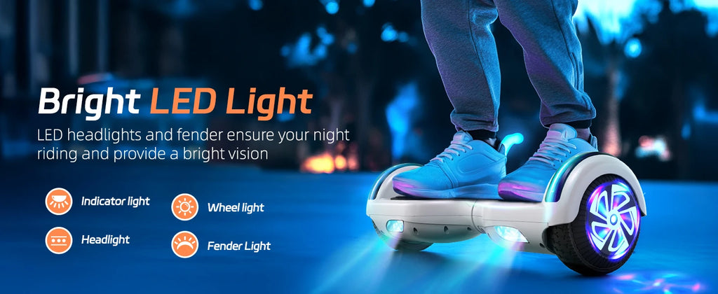 Self-Balancing Hoverboard Scooter – Bluetooth LED