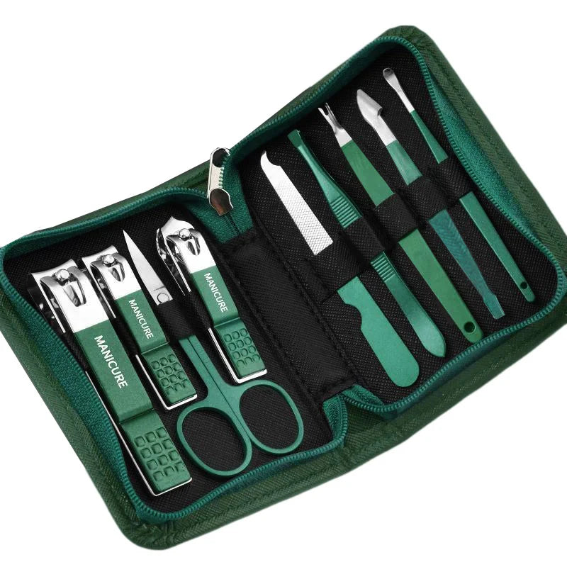 Professional Nail Care Kit – Stainless Steel Manicure & Pedicure Set with Travel Case