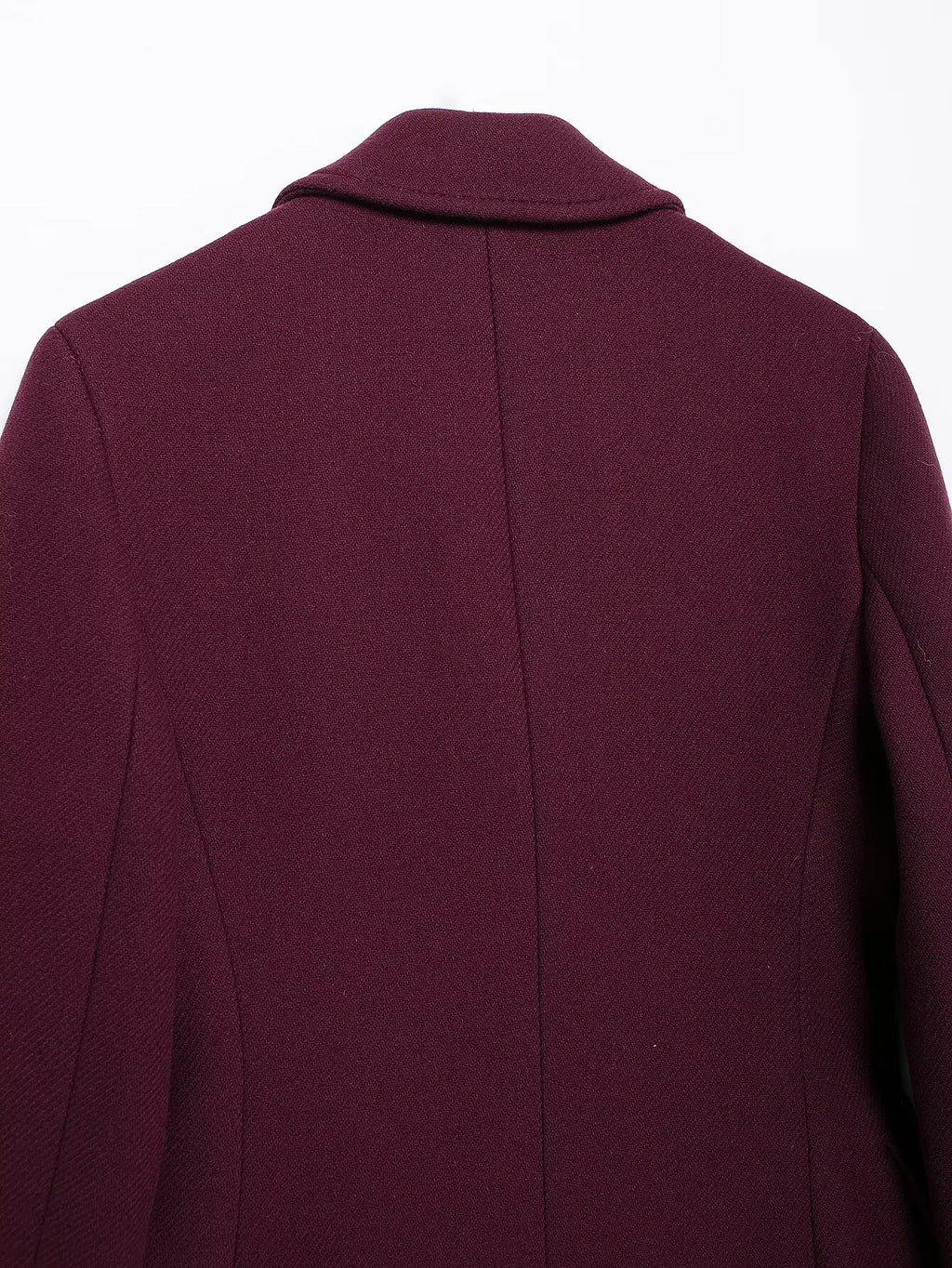 Women's Double-Breasted Wool Blend Long Coat – High Street Autumn Winter Outerwear