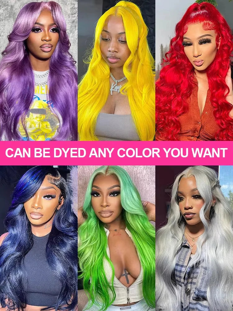 34 Inch 613 13x6 Lace Front Wig Human Hair Body Wave Blonde Lace Frontal Wigs for Women 200 Density Natural Hairline