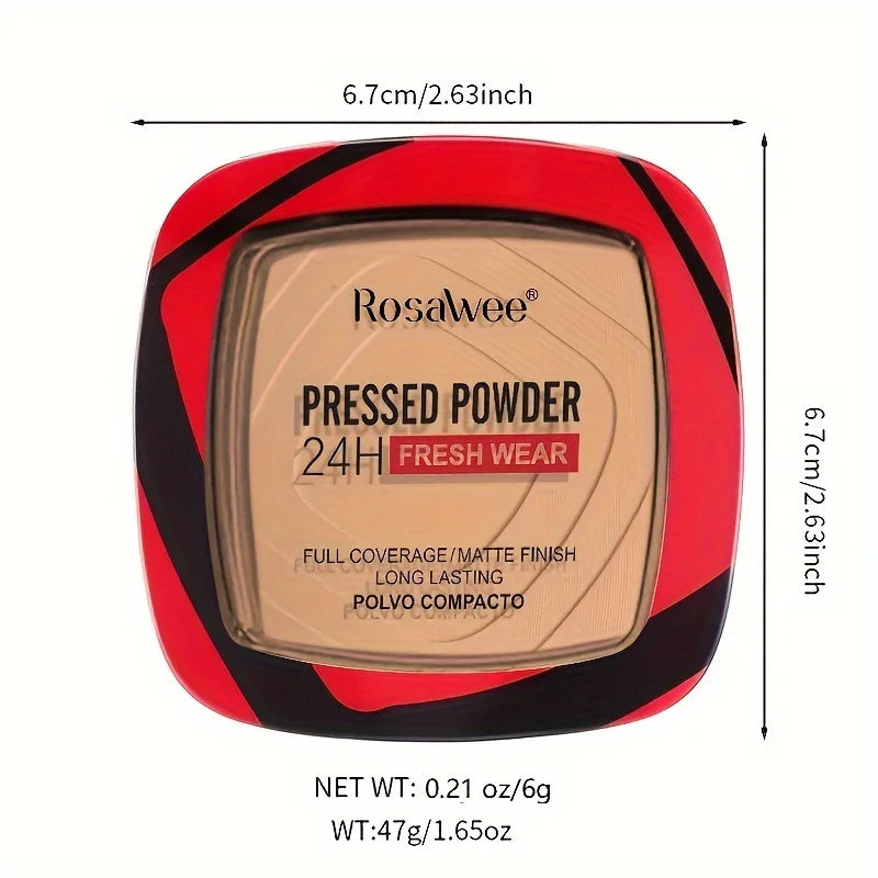 Matte Full Coverage Pressed Powder Foundation — 24H Oil Control