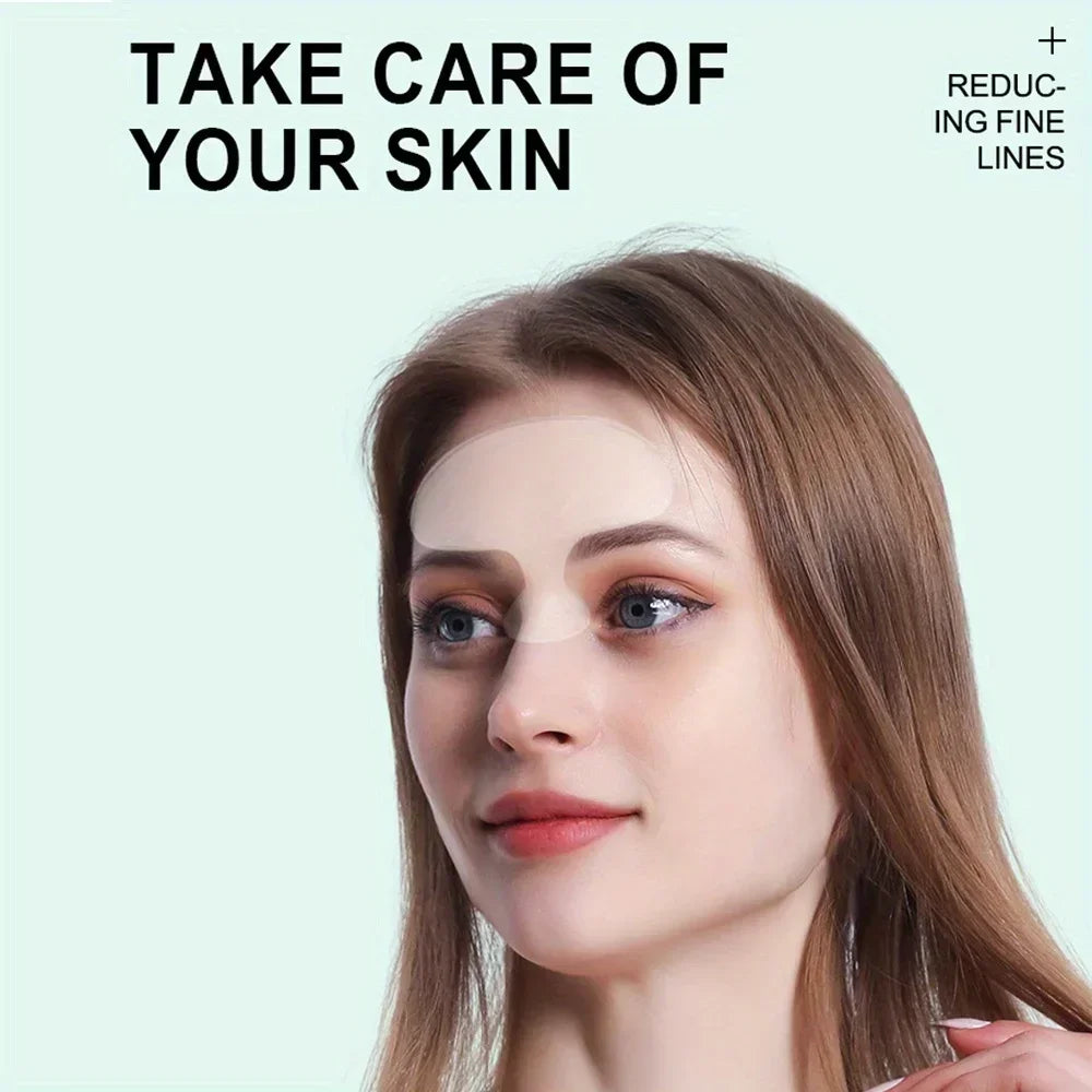 Silicone Anti-Wrinkle Patches 6-Piece Set – Face Forehead Neck & Hand