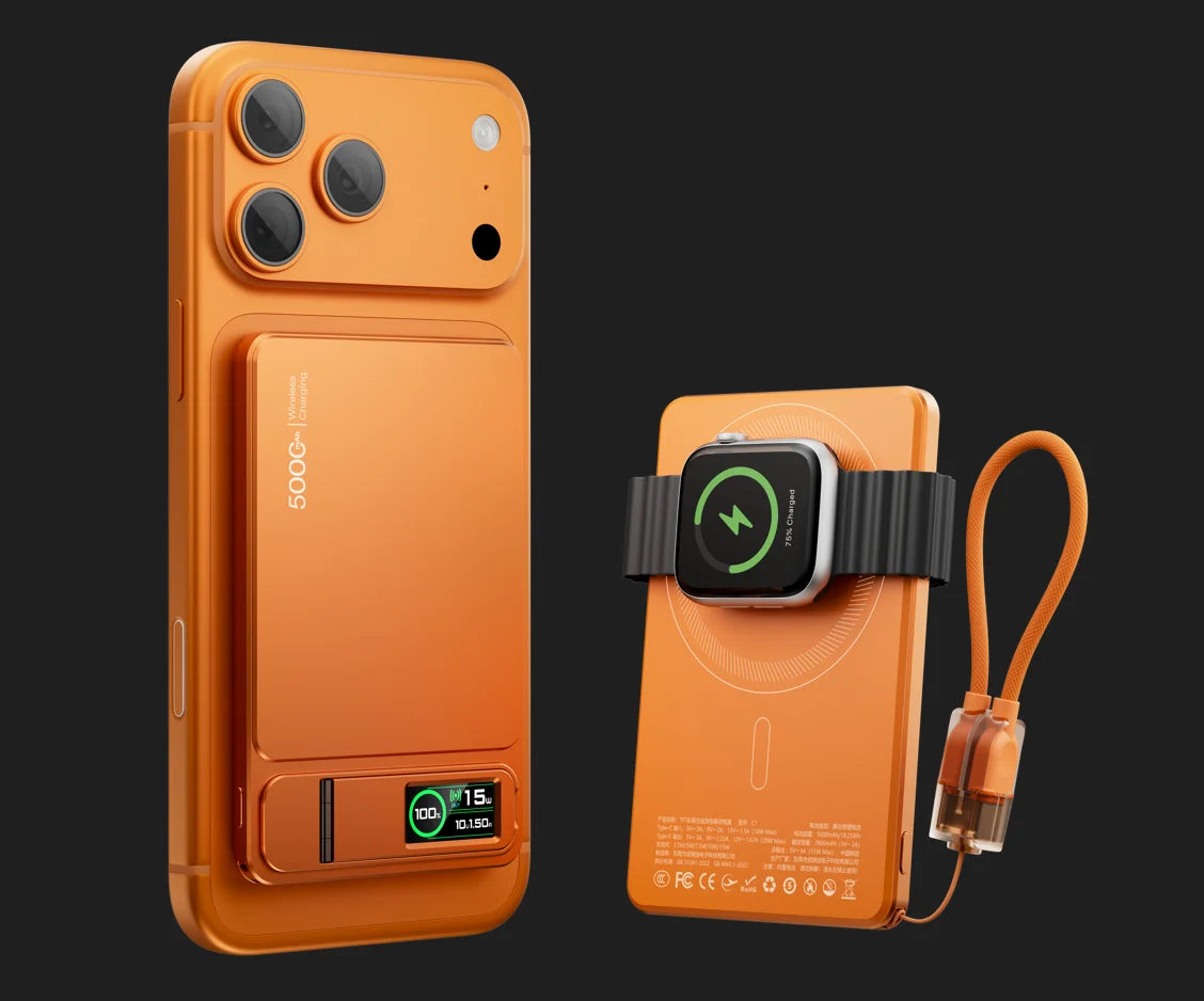 10000mAh Slim Power Bank — Lightweight Portable Charger for Everyday Carry