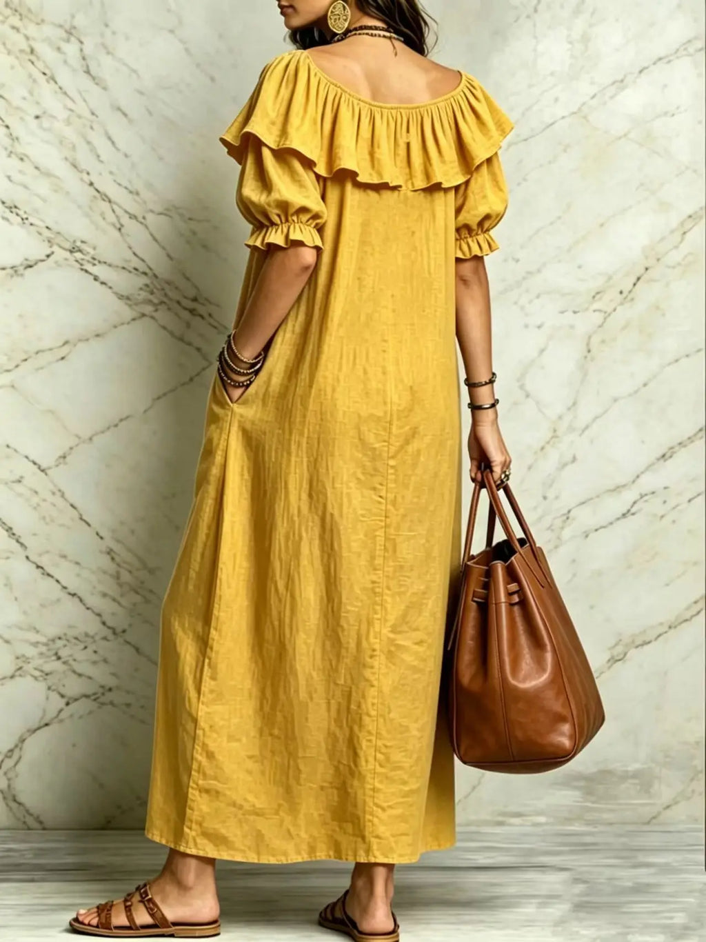 Long Dress Women Dresses Vestidos Y2k Streetwear Round Neck Sleeveless Ruffles Casual Elegant Splice Party Beach Work 2026