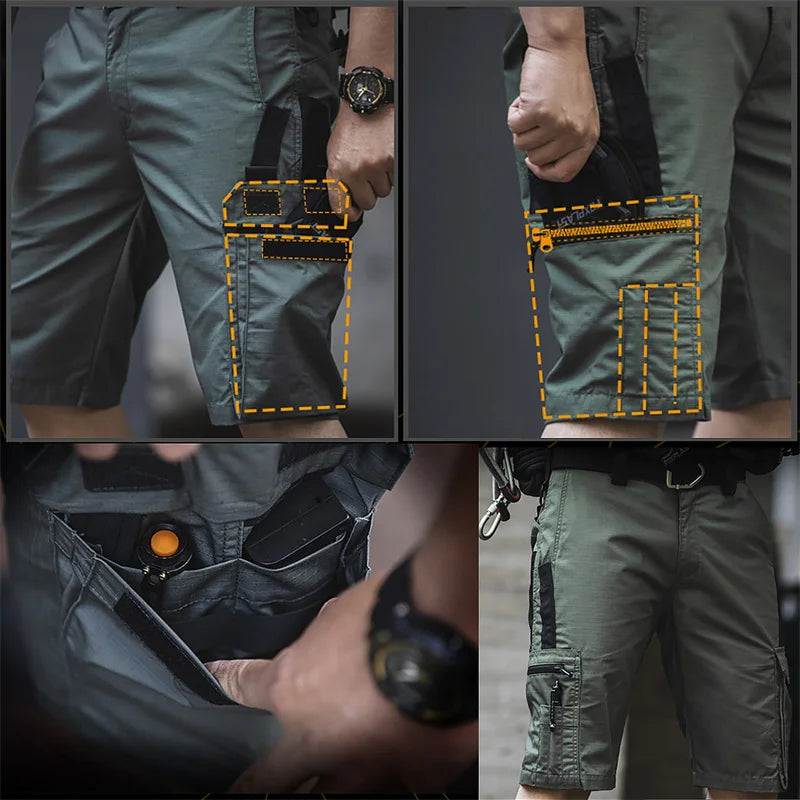 Men's Tactical Cargo Shorts with Pockets